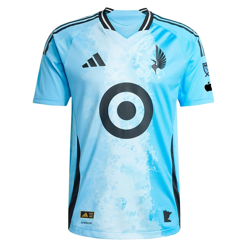 Maillot de joueur authentique adidas Kelvin Yeboah bleu Minnesota United FC 2025 CONVERGENCE pour homme
