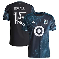 Men's adidas Michael Boxall Black Minnesota United FC 2026 The Decade Kit On-Field Authentic Patch Jersey