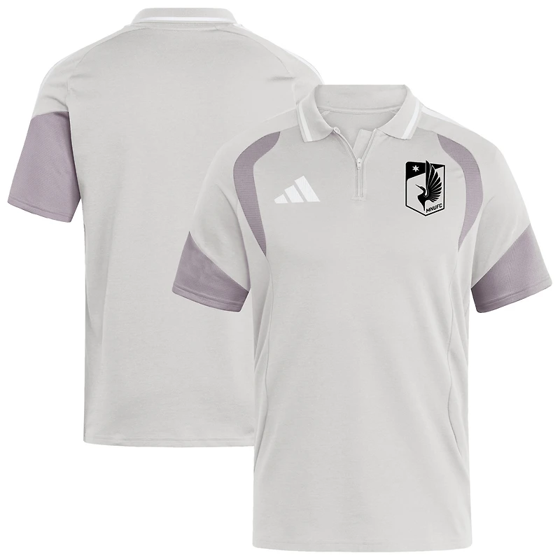 Men's adidas Silver Minnesota United FC 2026 Tiro Competition Polo