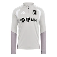 Men's adidas Silver Minnesota United FC 2026 Tiro Competition Quarter-Zip Training Top