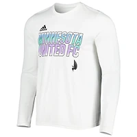 T-shirt à manches longues adidas Minnesota United FC Jersey Hook AEROREADY pour homme, blanc