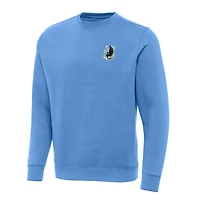 Men's Antigua Light Blue Minnesota United FC  Victory Pullover Sweatshirt
