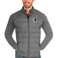 Veste zippée intégrale Antigua Steel Minnesota United FC Altitude pour homme