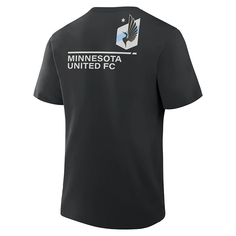 Men's Fanatics  Black Minnesota United FC Corner Kick Legacy T-Shirt