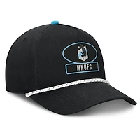 Men's Fanatics Black Minnesota United FC Two-Seam Rope A-Frame Adjustable Hat
