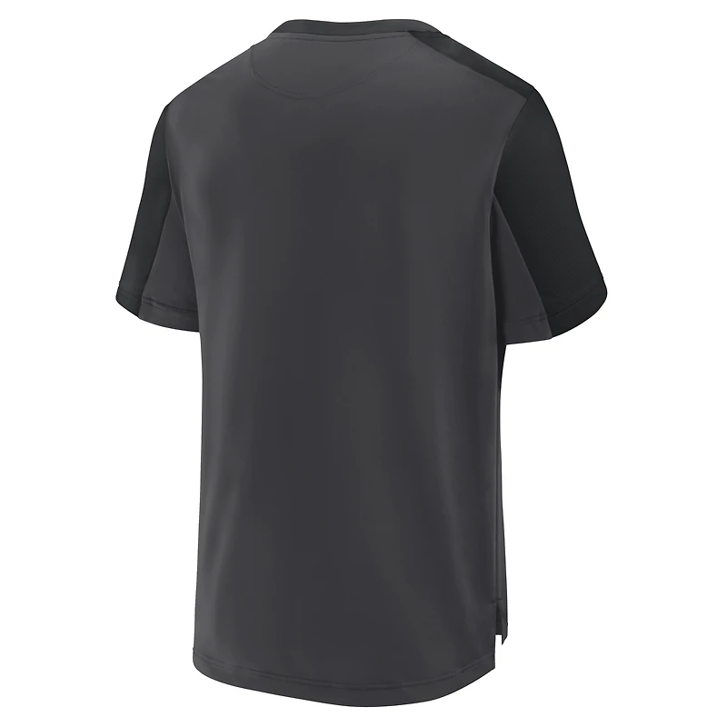 Men's Fanatics Charcoal Minnesota United FC Striker Henley Shirt
