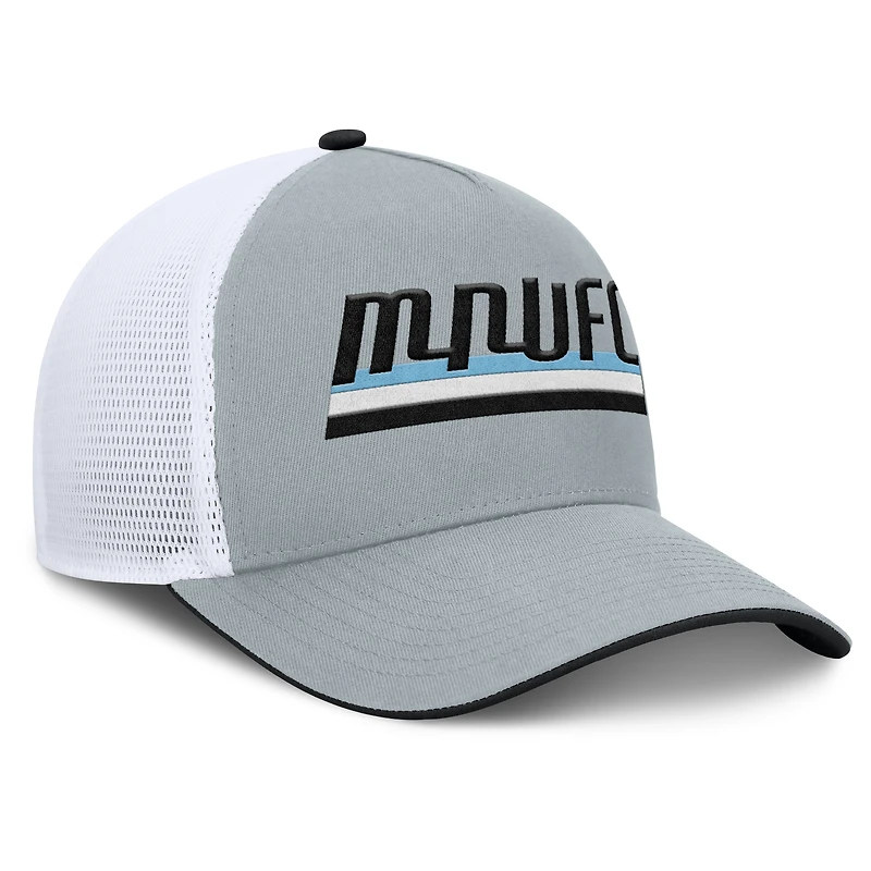 Casquette trucker ajustable Fanatics grise Minnesota United FC pour homme