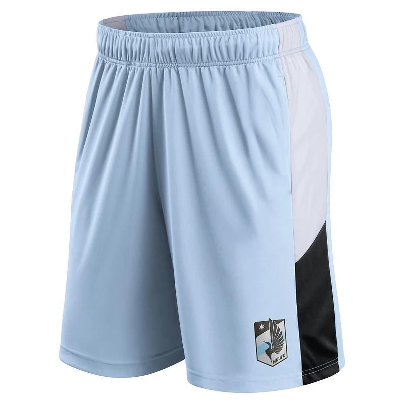 Short bleu clair Fanatics Minnesota United FC Prep Squad pour hommes