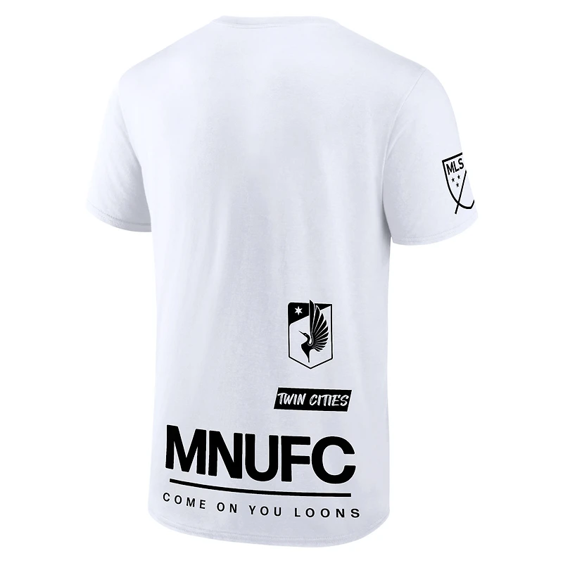 T-shirt blanc Team Success du Minnesota United FC de marque Fanatics pour homme