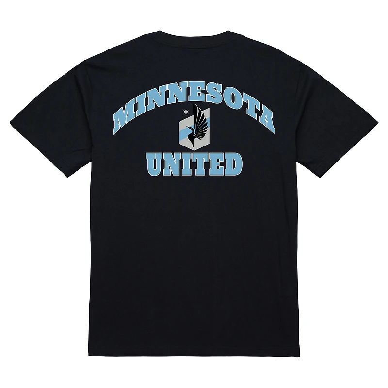 Men's Mitchell & Ness Black Minnesota United FC 2-Hit T-Shirt