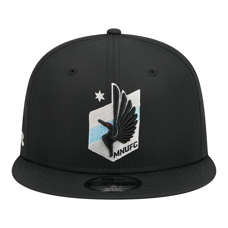 Men's New Era Black Minnesota United FC 2026 Jersey Hook 9FIFTY Snapback Hat