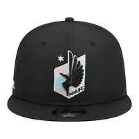 Men's New Era Black Minnesota United FC 2026 Jersey Hook 9FIFTY Snapback Hat