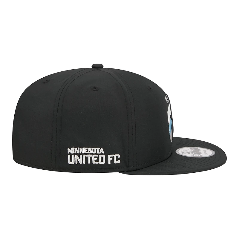 Men's New Era Black Minnesota United FC 2026 Jersey Hook 9FIFTY Snapback Hat