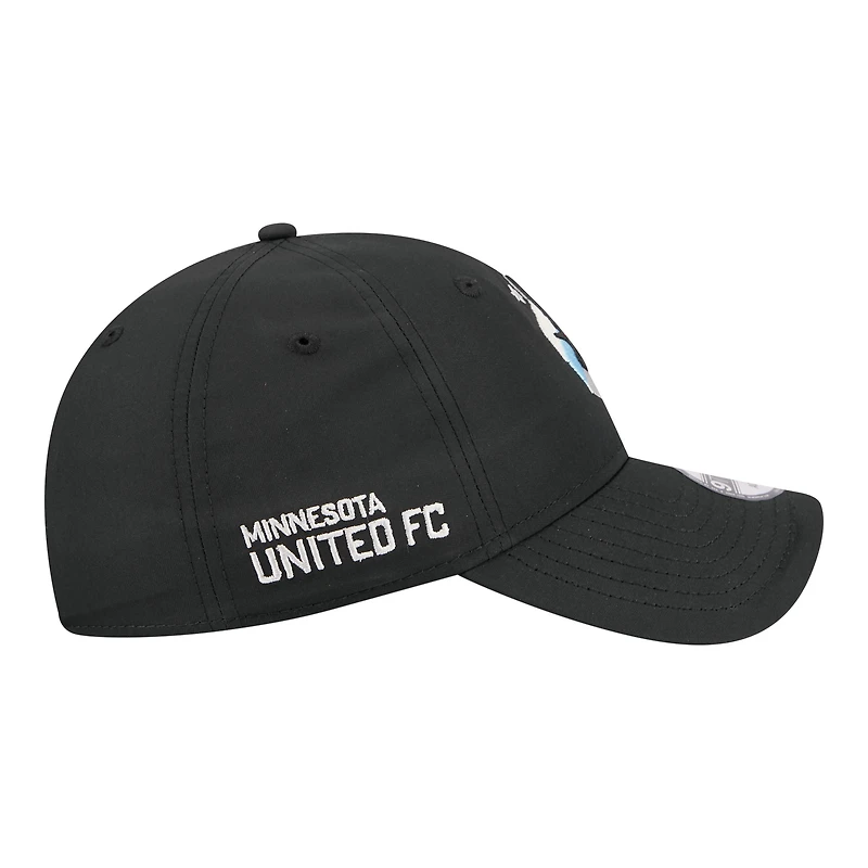 Men's New Era Black Minnesota United FC 2026 Jersey Hook 9TWENTY Adjustable Hat
