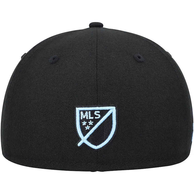 Casquette ajustée New Era Minnesota United FC Kick Off 59FIFTY pour homme, noire