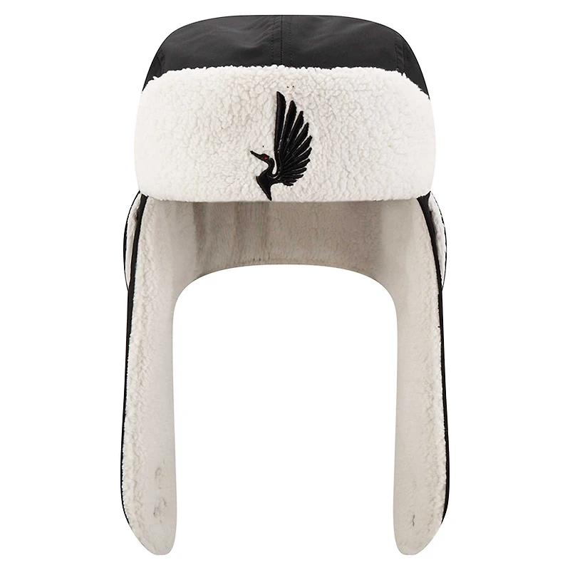 Bonnet en tricot noir Minnesota United FC Trapper pour homme New Era