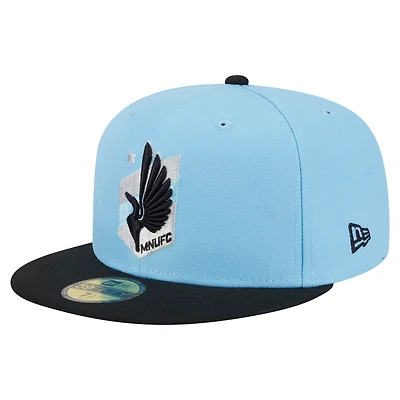 Men's New Era Light Blue Minnesota United FC 2025 Kickoff 59FIFTY Fitted Hat
