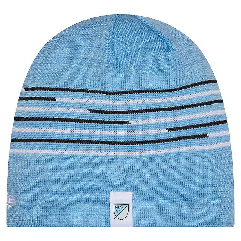 Bonnet tricoté New Era bleu clair pour homme Minnesota United FC 2026 Kickoff