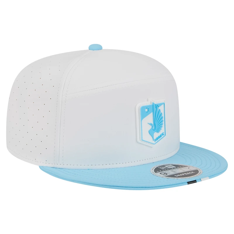 Casquette snapback New Era bleu clair pour homme Minnesota United FC 2026 MLS Kick Off 9FIFTY