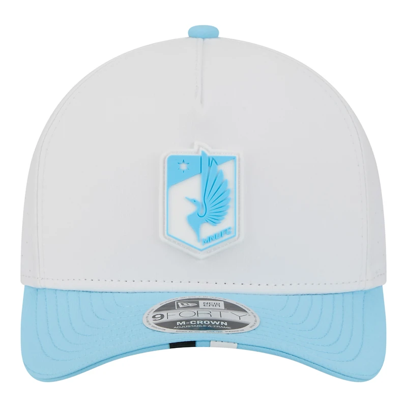 Men's New Era  White Minnesota United FC 2026 MLS Kick Off 9FORTY M-Crown A-Frame Adjustable Hat