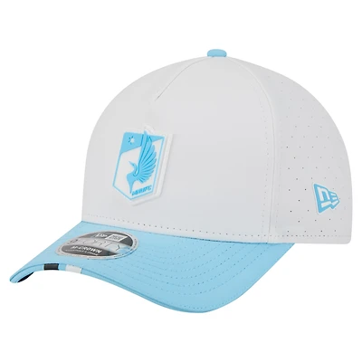 Casquette ajustable New Era blanche Minnesota United FC 2026 MLS Kick Off 9FORTY M-Crown A-Frame pour homme