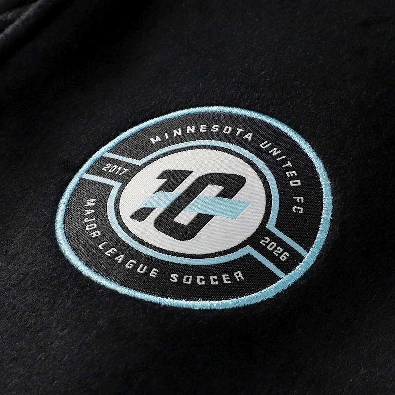 Men's Sport Design Sweden Black Minnesota United FC Anniversary Collection Varsity Jacket