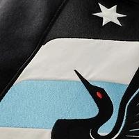 Men's Sport Design Sweden  Black Minnesota United FC Anniversary Collection Varsity Jacket