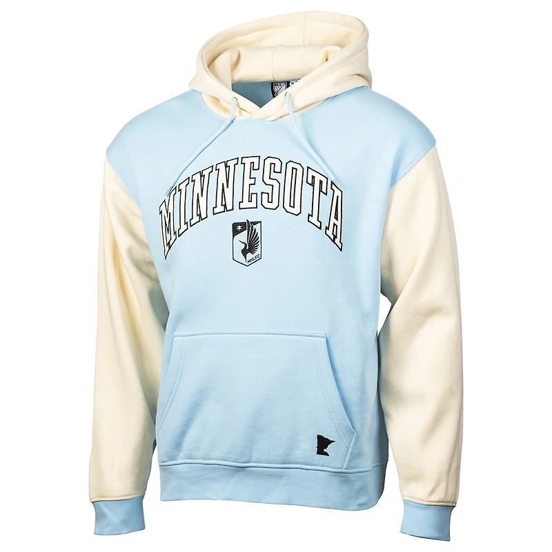 Sweat à capuche décontracté en jersey bleu clair/crème Minnesota United FC 2025 pour homme Sport Design Sweden