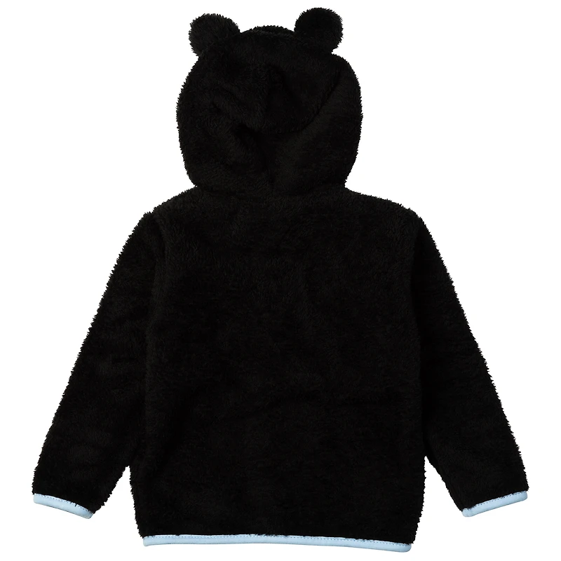 Sweat à capuche zippé intégral en peluche Tie-Breaker Teddy du Minnesota United FC noir pour tout-petits