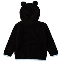 Sweat à capuche zippé intégral en peluche Tie-Breaker Teddy du Minnesota United FC noir pour tout-petits