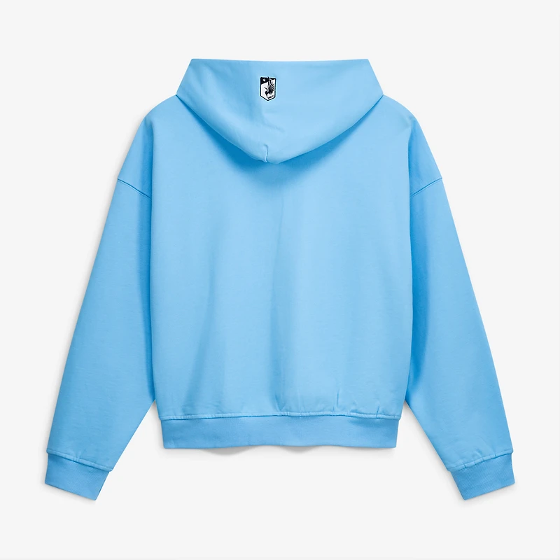 Sweat à capuche unisexe Live Breathe Futbol bleu clair Minnesota United FC Rossi