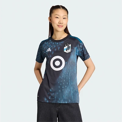 Maillot réplique adidas noir pour femme Minnesota United FC 2026 The Decade Kit