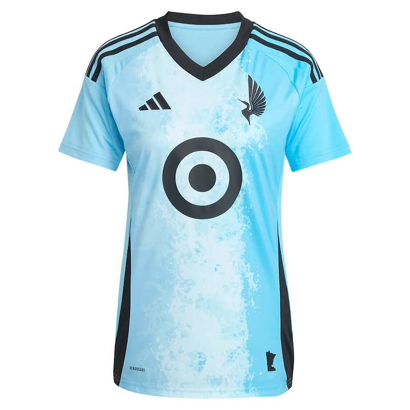 Maillot réplique adidas bleu Minnesota United FC 2025 CONVERGENCE pour femme