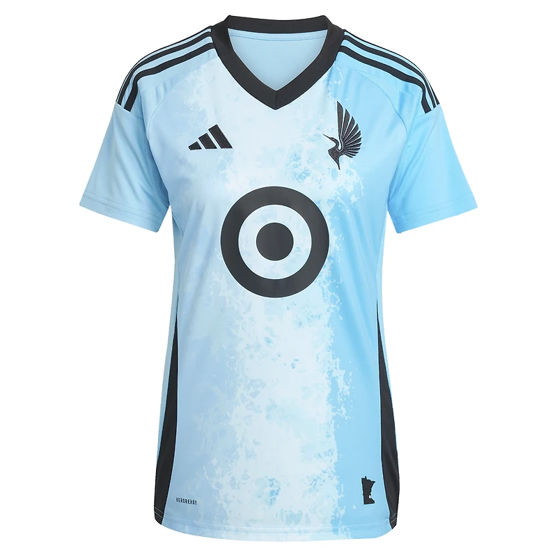 Maillot adidas Michael Boxall pour femme, réplique du Minnesota United FC 2025 CONVERGENCE, bleu