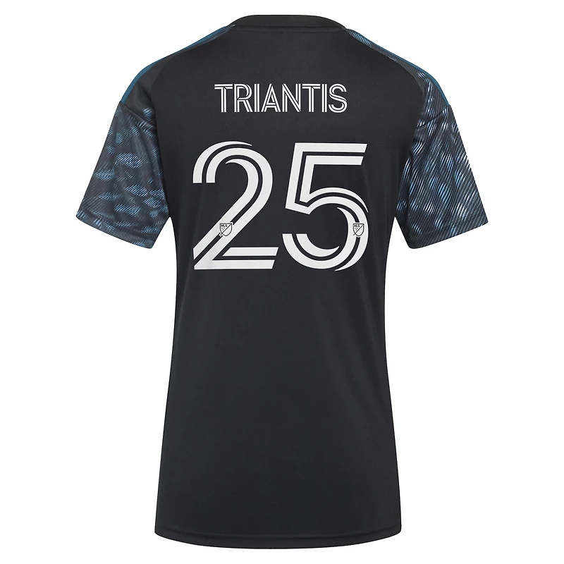 Women's adidas Nectarios Triantis Black Minnesota United FC 2026 The Decade Kit Replica Jersey