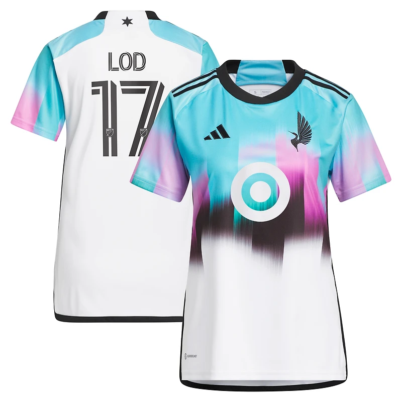 Réplique de maillot adidas Robin Lod pour femme Minnesota United FC 2023 The Northern Lights Kit