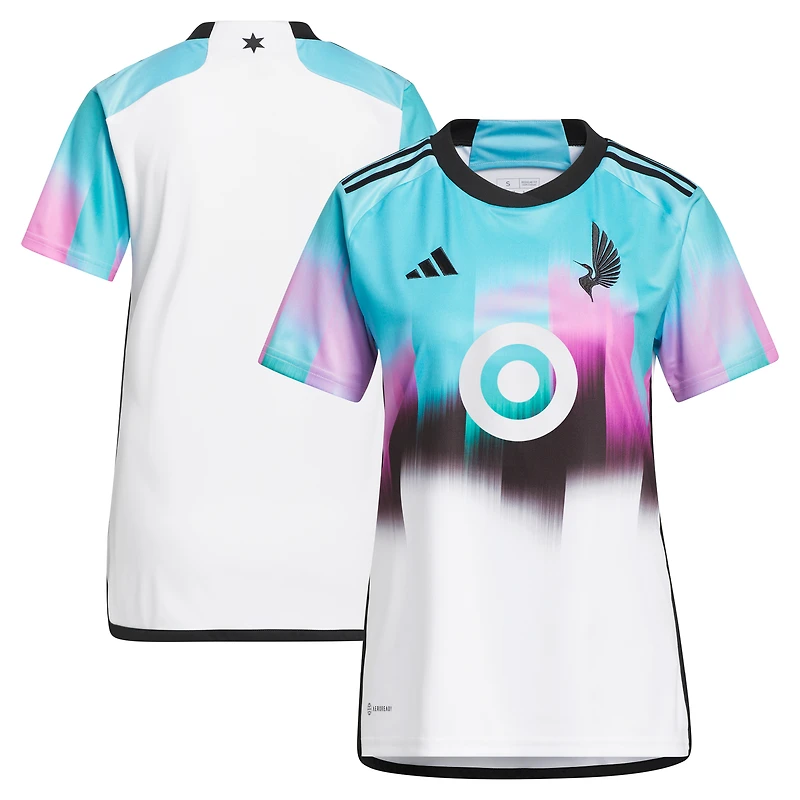 Women's adidas White Minnesota United FC 2023 The Northern Lights Kit Replica Jersey