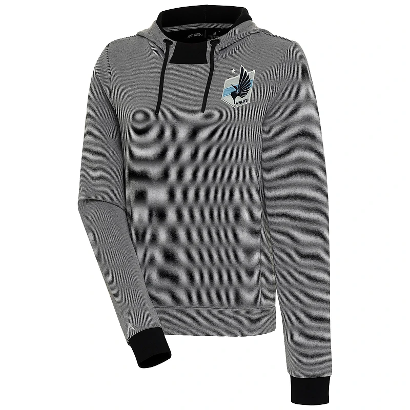 Sweat à capuche tri-blend noir pour femme du Minnesota United FC Axe Bunker