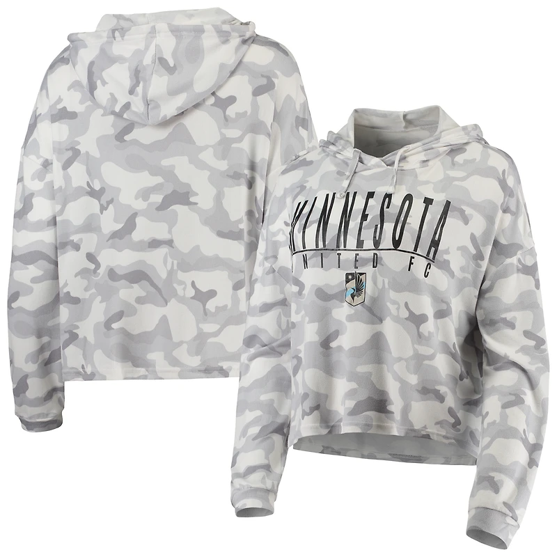 Women's Concepts Sport Gray Minnesota United FC Composite Hoodie Top
