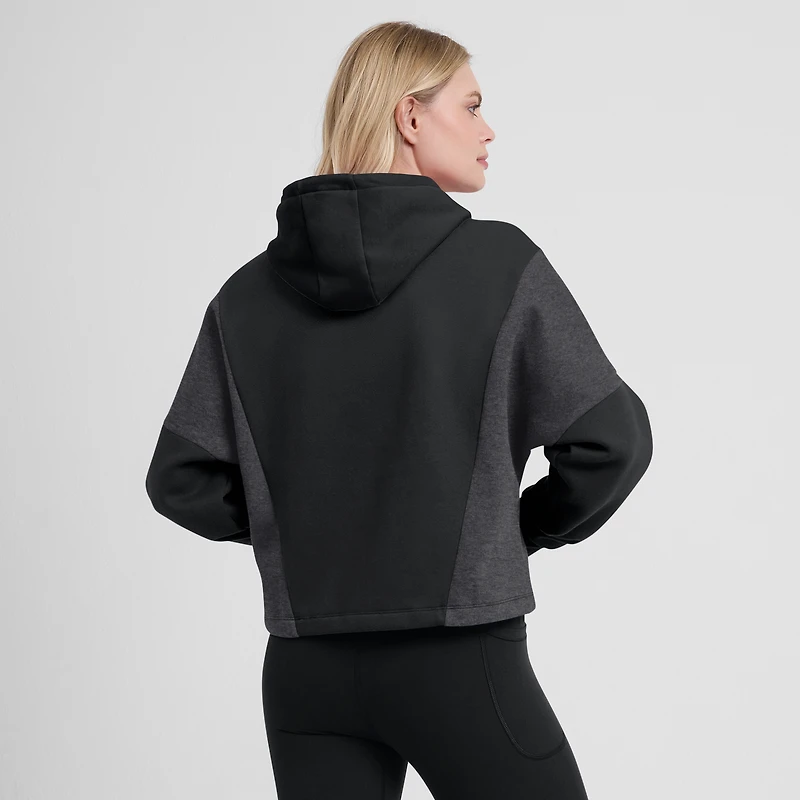 Women's Fanatics Black Minnesota United FC Oversized Legacy Goalkeeper Pullover Hoodie