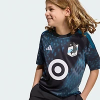 Youth adidas Black Minnesota United FC 2026 The Decade Kit Replica Jersey