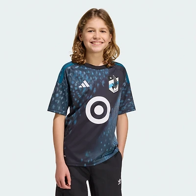 Maillot réplique adidas noir pour enfant Minnesota United FC 2026 « The Decade Kit »