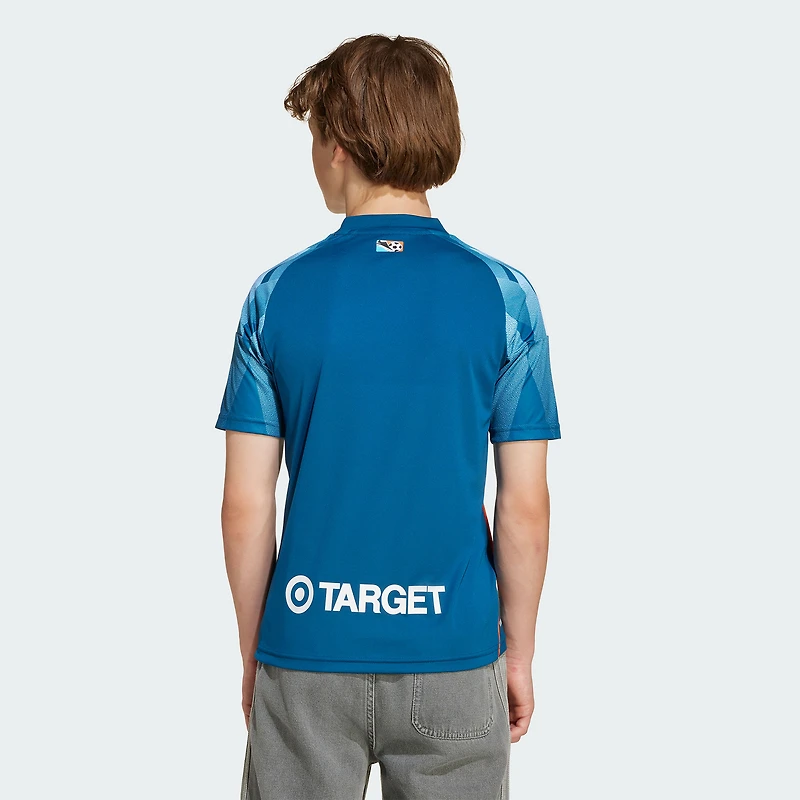 Maillot réplique junior adidas bleu Minnesota United FC 2025 troisième