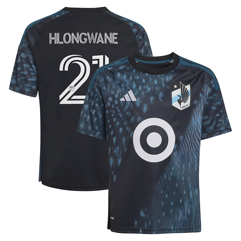 Youth adidas Bongokuhle Hlongwane Black Minnesota United FC 2026 The Decade Kit Replica Jersey