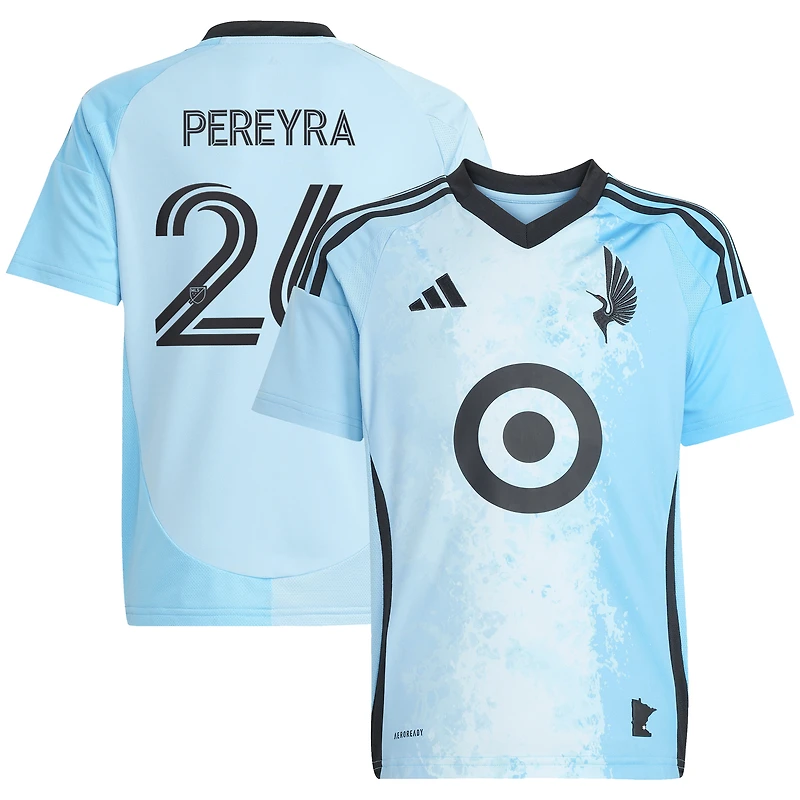 Youth adidas Joaquín Pereyra Blue Minnesota United FC 2025 CONVERGENCE Replica Jersey