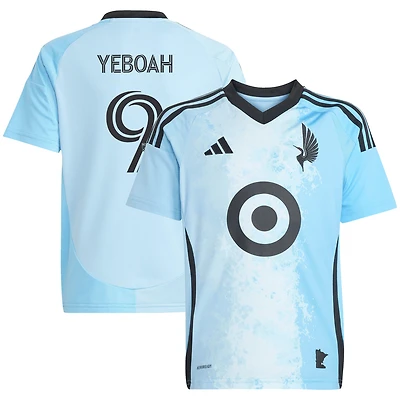 Maillot de joueur réplique adidas Kelvin Yeboah bleu Minnesota United FC 2025 CONVERGENCE pour jeune