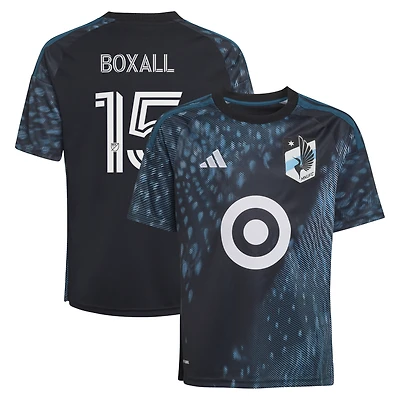 Youth adidas Michael Boxall Black Minnesota United FC 2026 The Decade Kit Replica Jersey