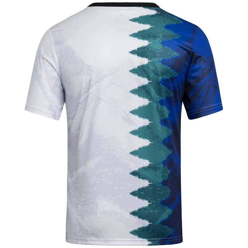 Youth adidas White Minnesota United FC 2025 Gaming AEROREADY Pre-Match Top