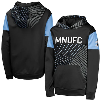 Youth Black Minnesota United FC Unbeatable Pullover Hoodie