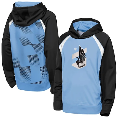 Youth Outerstuff Light Blue Minnesota United FC Striker Fleece Hoodie